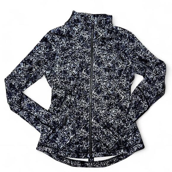 Lululemon Forme Jacket Cuffins Rocky Road Sand Dune Toothpaste Print Size 6 - Picture 2 of 6